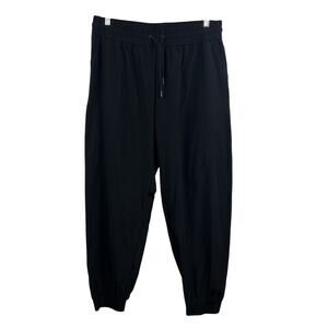 Spyder Active Womens Large Black Lightweight Nylon Jogger Pants Athletic